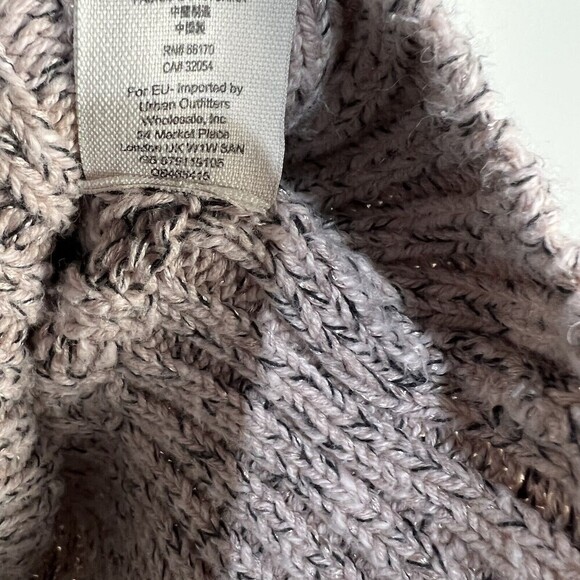 Free People Twisted Marled Cable Tneck in Ballet Combo Chunky Women’s Large - Picture 6 of 6